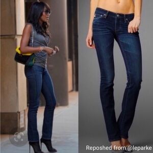 AG Adriano Goldschmied The Ballad Dark Indigo Slim Boot Jeans Size 32R